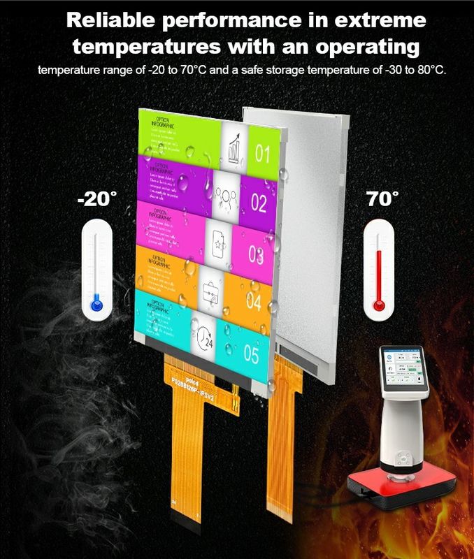 Polcd Küçük LCD 2.8 inç 240x320 Yüksek Parlaklık 900 nit IPS LCD Modülü Ekran 2.8' 'endüstriyel TFT