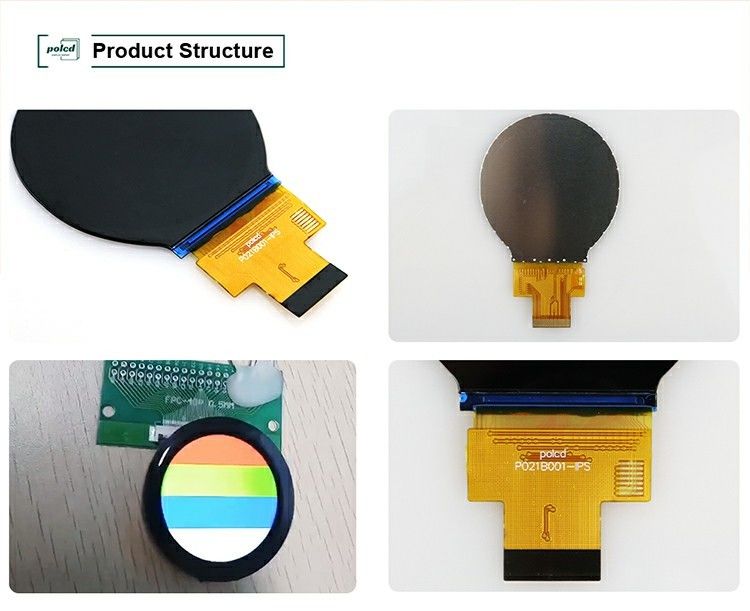 Polcd 2.1 Inch 480x480 IPS yuvarlak TFT Renkli Ekran LCD Modülü LCM ve Panel için MIPI Arayüzü ile