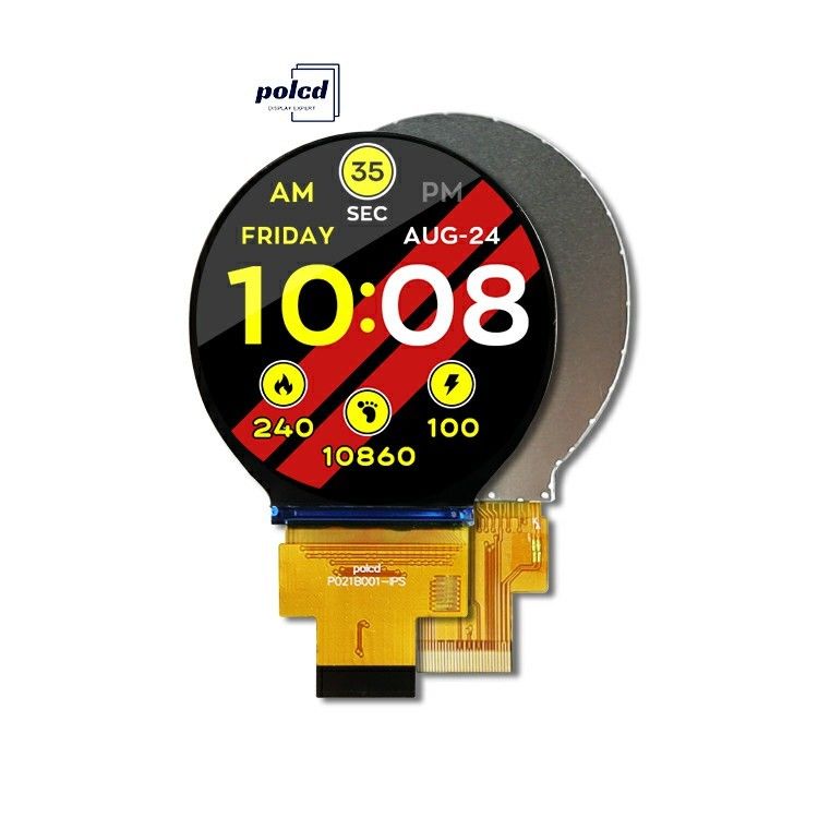 Polcd 2.1 Inch 480x480 IPS yuvarlak TFT Renkli Ekran LCD Modülü LCM ve Panel için MIPI Arayüzü ile