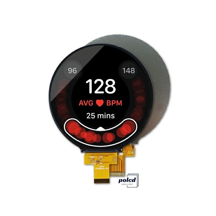 Polcd Küçük Boyut Yuvarlak LCD Ekran 4 inç 720x720 piksel 4Line MIPI arayüzü Tam Renkli Ekran