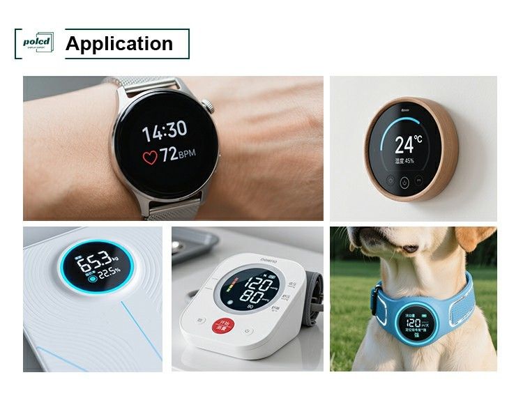 Polcd 4 inç Yuvarlak Yuvarlak TFT Ekranı 720x720 MIPI arayüzü 30 Pin ST7703 TFT LCD Ekran Modülü