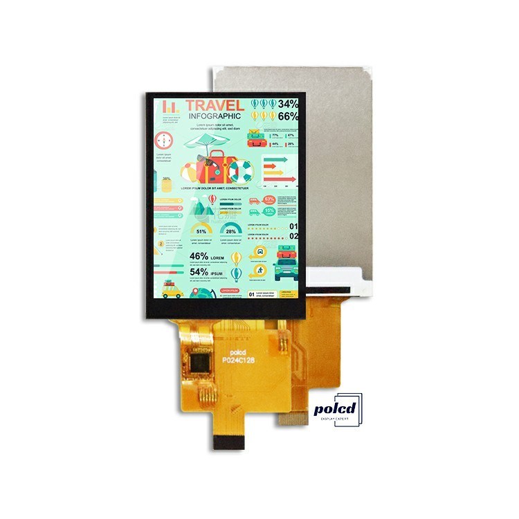 Polcd Custom 2.4 Inch Lcd Capacitive Touch Screen Display Panel 240*320 SPI Interface Tft Screen Module