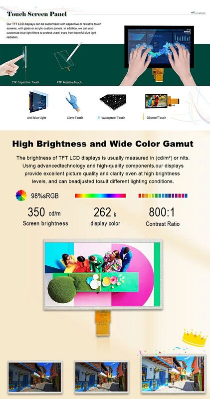 Polcd Çözünürlük 1024X600 10.1 İnç Lcd Ekran EK79001 Tft Ekran Modülü 750 Nit