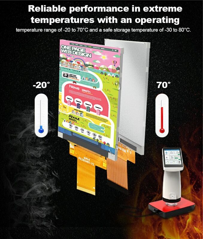 Polcd Özel 3.95 inç 320x480 Ips Tft LCD RGB arayüzü Dokunmatik Sıvı Kristal Ekran Modülü