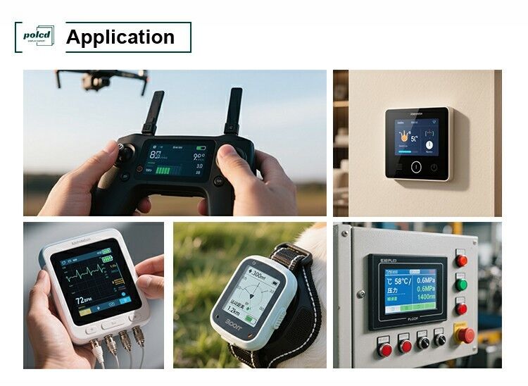 Polcd Siyah 320*240 RGB TFT Ekranı 18 Bit Yüksek Parlaklık 2.31 inçlik LCD Panel