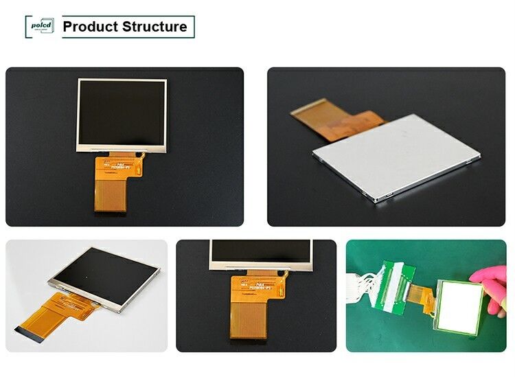Polcd 3.5 inç 320x240 Tam Renkli TFT Ekranı ST7272A sürücü ic IPS Görünüm Köşe 54pin LCD Ekranı