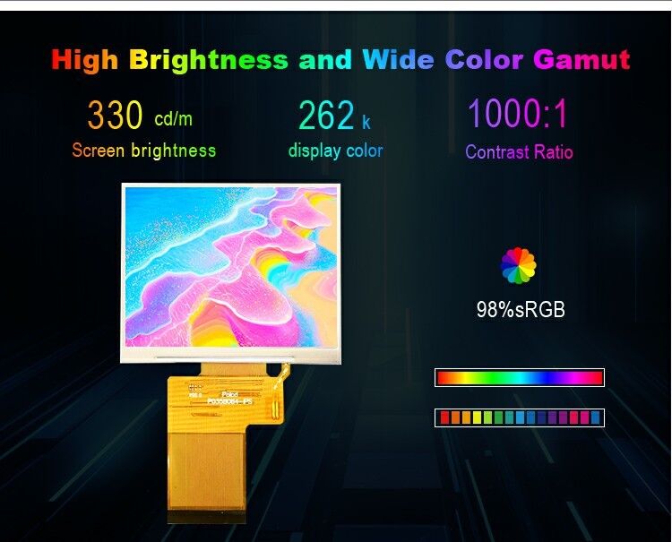 Polcd 3.5 Inch TFT LCD Ekranı 320x240 SPI RGB Arayüzü ve Renkli Kare Ekran LCD Modülleri