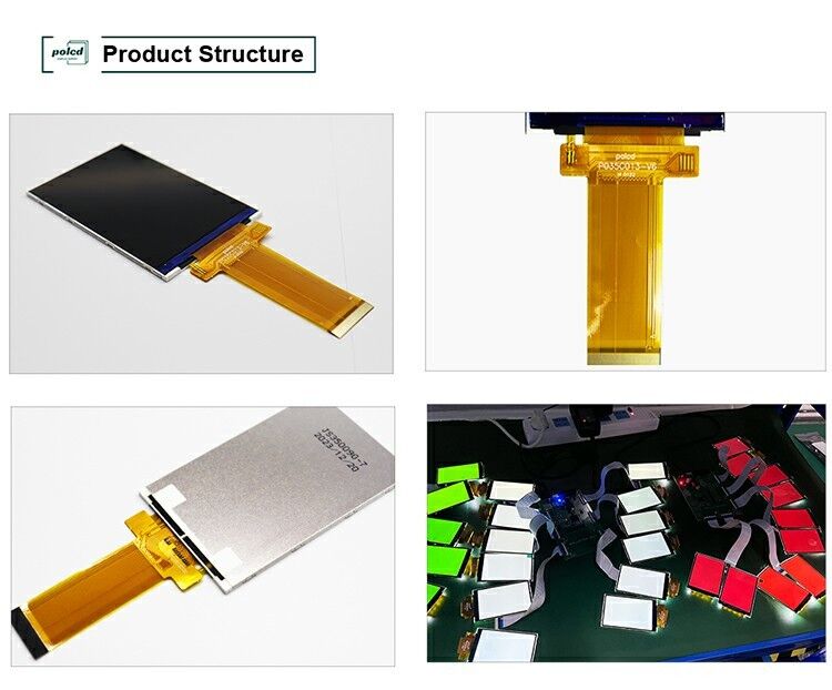 Polcd 3.5 inç LCD Dokunmatik Ekran 320 * 480 SPI MCU arayüzü IPS tam görüntü Dokunmatik Modülü