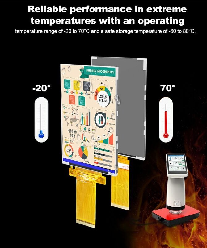 Polcd 3.5 Inch QVGA LCD Ekranı 320x480 çözünürlüklü MCU SPI Arabirim Dokunmatik Panel 3.5 
