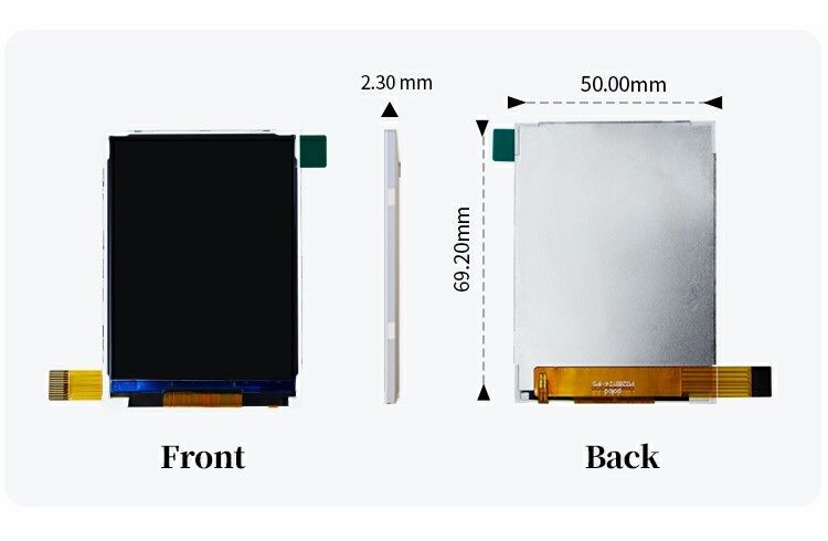 Polcd 2.8 inç LCD Modülü 240x320 ST7789V SPI Arayüz 14 pin 2.8 TFT Ekran LCD Ekranı