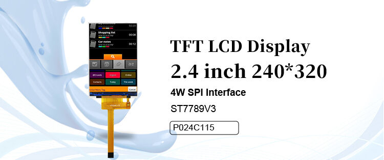 Polcd RoHS 2.4 Inch LCD Tft Display ST7789V3 TFT LCD Modülü 4 Kablo SPI 240x320 Tft Ekranı