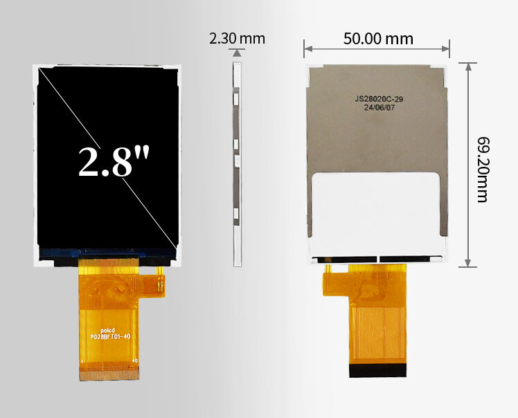 Polcd 2.8 Inch 240*320 Transflektif LCD Ekran ST7789T3 Mcu Spi Arayüzü 2.8 