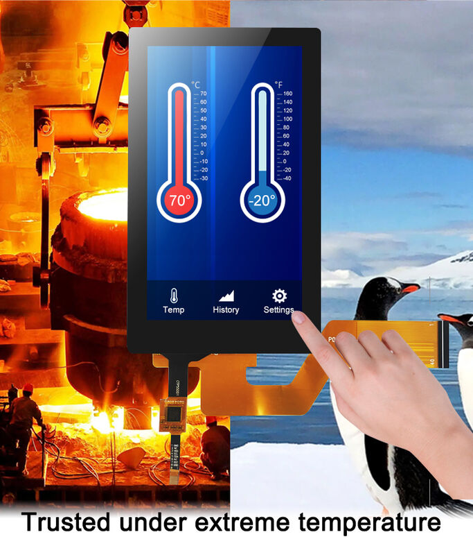 Polcd Yüksek parlaklık 5.5 inç TFT Ekran Modülü 720x1280 40 PIN Endüstriyel Tıbbi için LCD Ekran