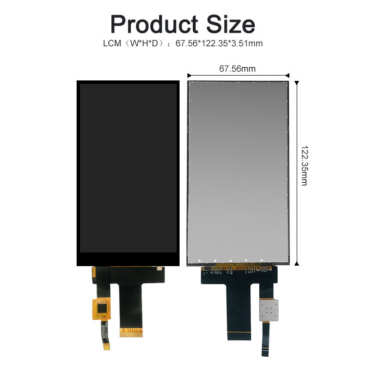 Pocld 5 inç LCM Ekran 720 * 1280 çözünürlük Kapasitatif Dokunmatik Panel MIPI arayüzü 30pin TFT LCD Ekranı