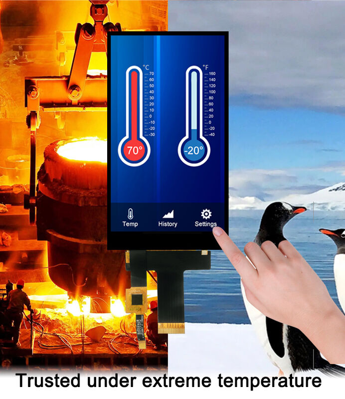 Pocld 5 inç LCM Ekran 720 * 1280 çözünürlük Kapasitatif Dokunmatik Panel MIPI arayüzü 30pin TFT LCD Ekranı