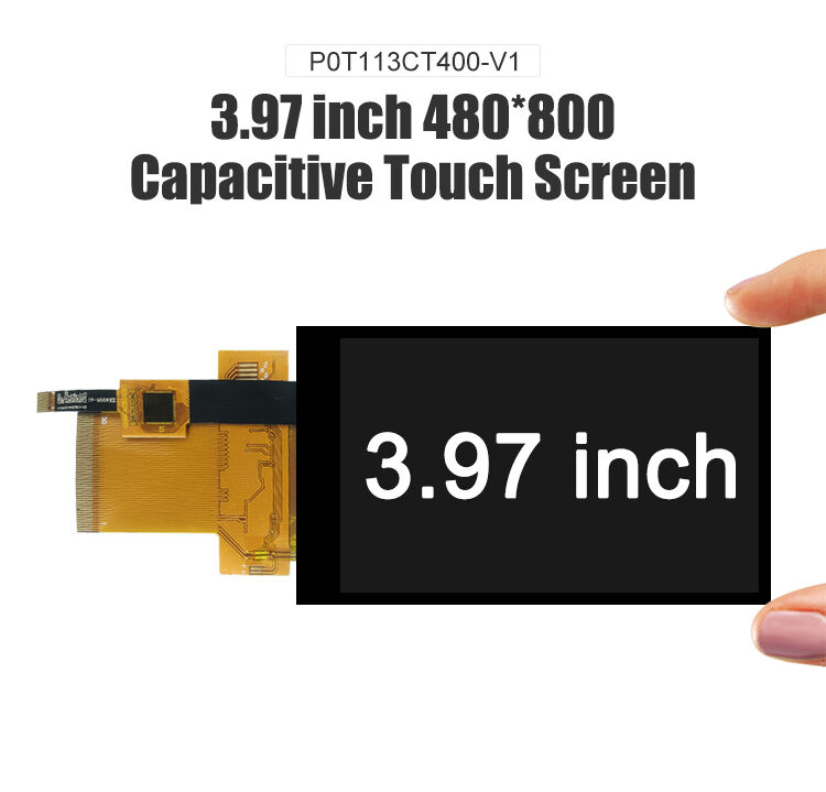 Polcd 3.97 Inch 480*800 Çözüm 50pin Yüksek Parlaklıklı MCU arayüzü Dokunmatik TFT LCD Ekran Modülü