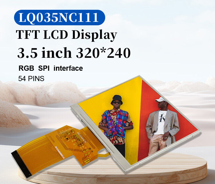 Polcd LQ035NC111 3,5 inç LCD Panel Modülü 320x240 RGB SPI Arayüz rengi 54 pin Kare TFT LCM Ekranı