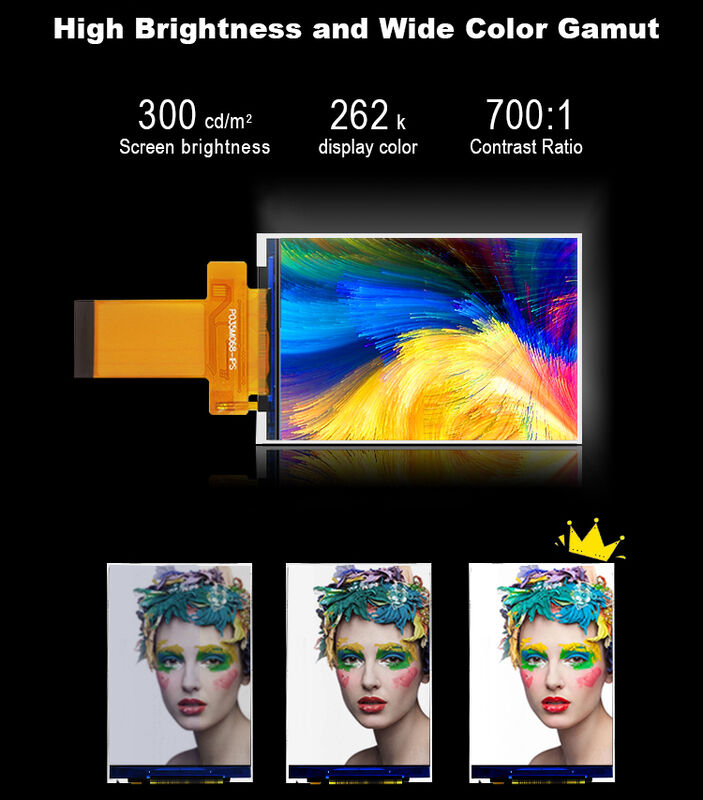 Polcd Renkli 3.5 inç 320x480 Renk Kapasitif Dokunma IPS Görünüm Açısı TFT-LCD Panel Modülleri