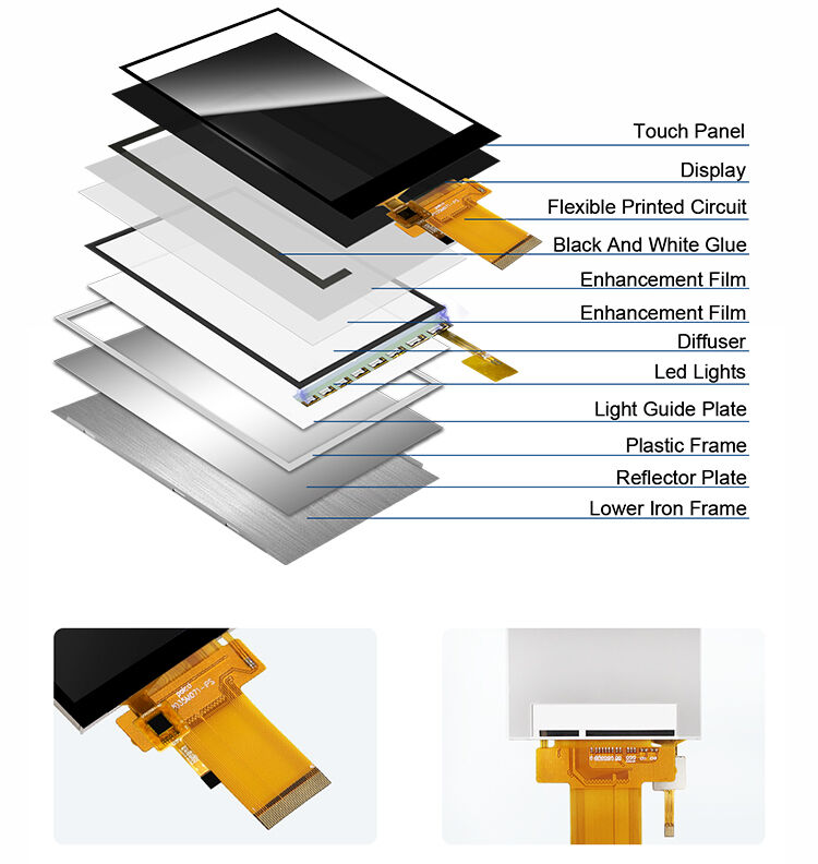 Polcd 3.5 inch Capacitive Touch Screen Manufacturer MCU SPI interface 40pin 320x480 IPS TFT LCD Module