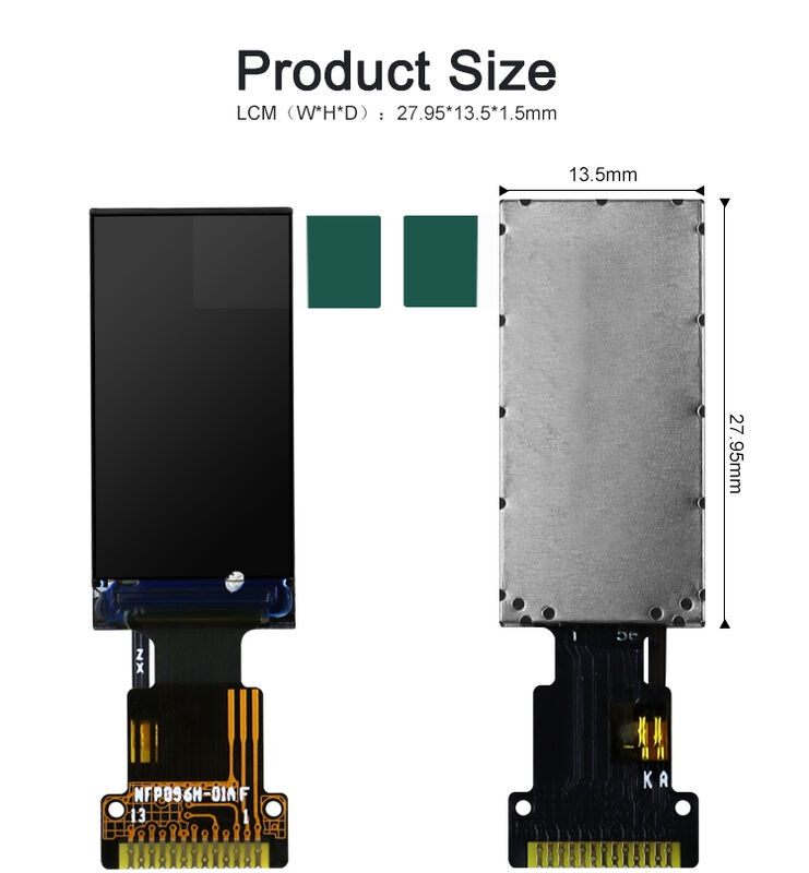 Polcd 0.96 İnç LCD Tedarikçisi 80*160 SPI Arayüzlü IPS Görüntüleme Açılı Özel FPC TFT Ekran Modülü