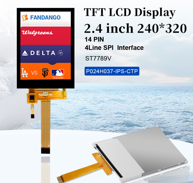 Polcd 2.4 inçlik dokunmatik panel 240x320 IPS Teknoloji Kapasitatif Dokunmatik Ekran 2.4 