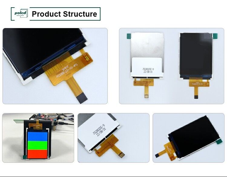 Polcd Geniş Sıcaklık 2.8 Inch LCD Modülleri 240*320 300nit SPI 2.8 IPS Görünüm Açısı Tft LCD Ekran