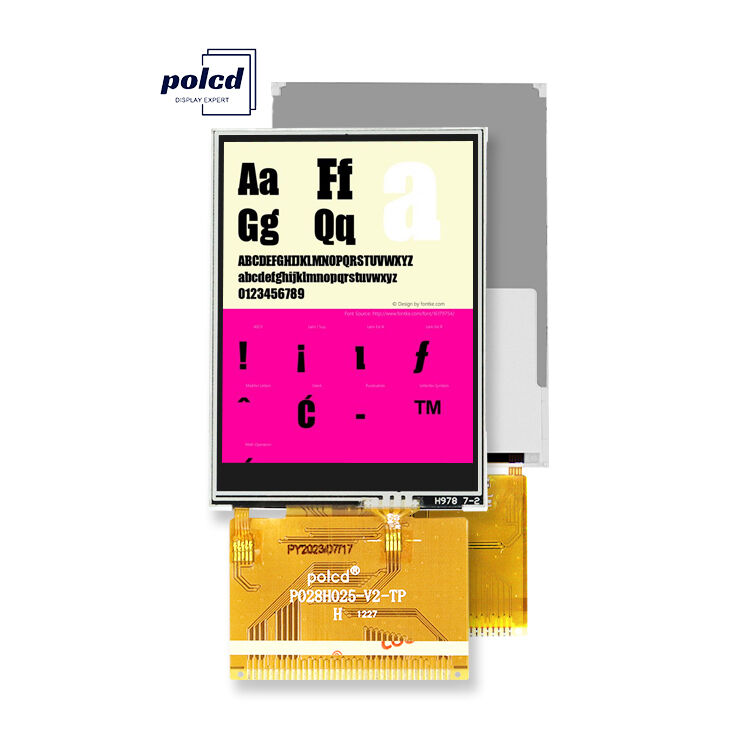 Polcd 240x320 çözünürlüğü 37 pin TFT LCD ILI9341V sürücü ic 2.8 Inch Touch Screen