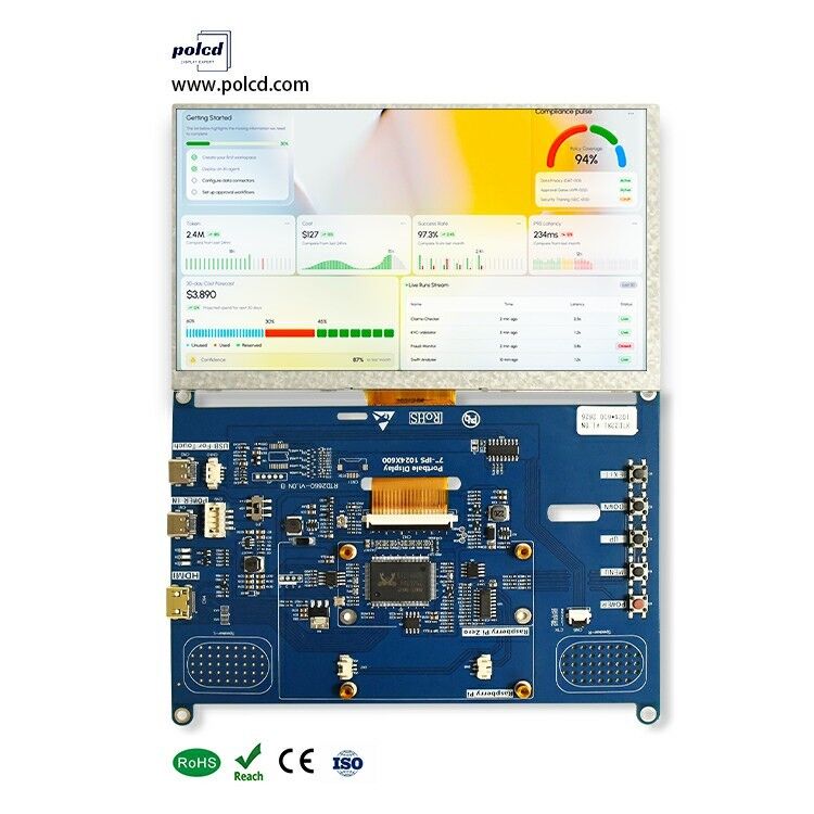 Polcd 7 Inç LCD Sürücü Kartı Mini HD-MI USB Arayüzü Desteği Ses Hoparlör 50Pin RGB Arayüzü TFT Denetleyici Kartı