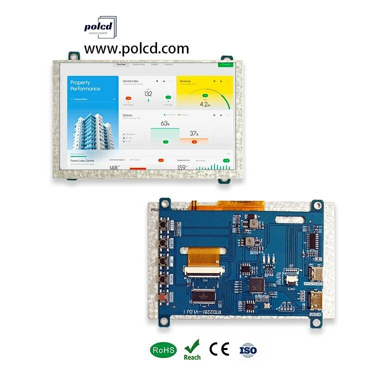 Polcd 4.3 5 Inch Evrensel LCD Sürücü Kartı HD-MI TFT LCD Ekran Modülü için USB Kontrolör Kartı RTD2281