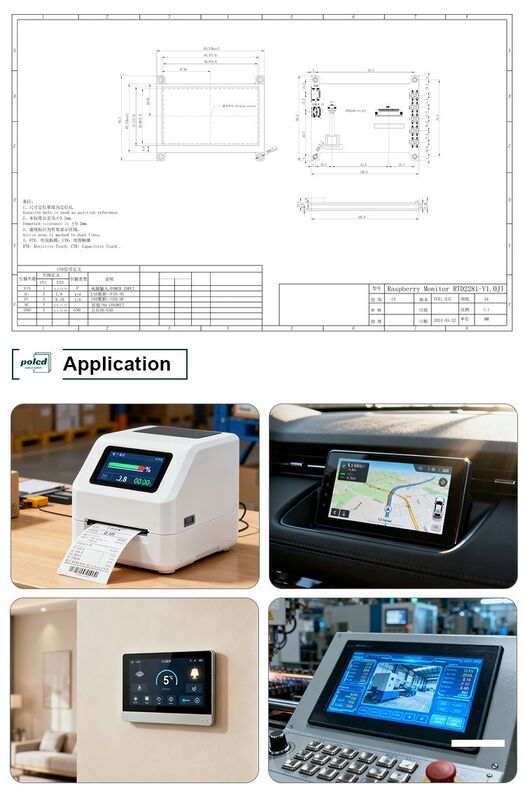 Polcd 4.3 5 Inch Evrensel LCD Sürücü Kartı HD-MI TFT LCD Ekran Modülü için USB Kontrolör Kartı RTD2281