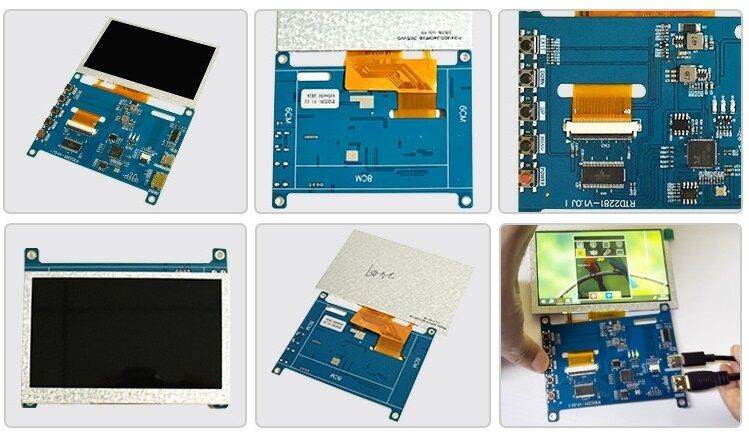 Polcd 4.3 5 Inch Evrensel LCD Sürücü Kartı HD-MI TFT LCD Ekran Modülü için USB Kontrolör Kartı RTD2281