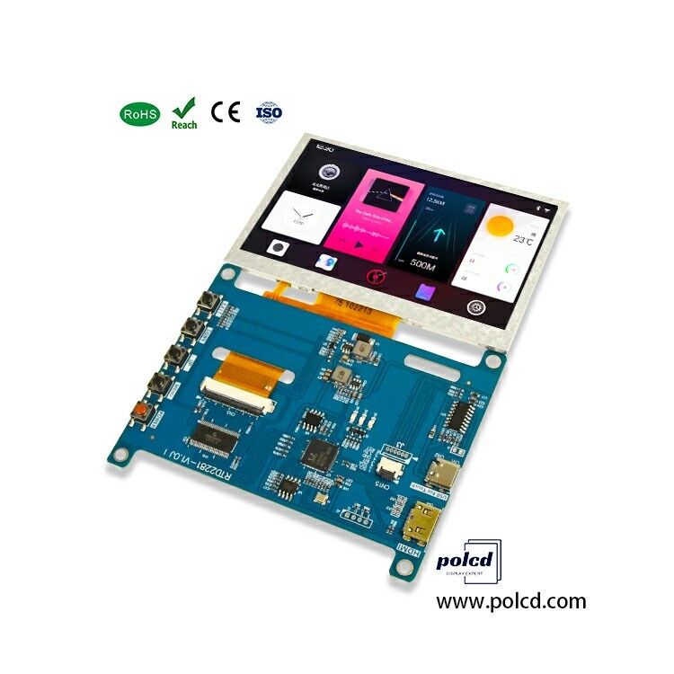 Polcd RTD2281 Çok fonksiyonlu Raspberry Pi Ekranı Evrensel LCD Sürücü Kartı 4.3 inç 5 inç H-DMI USB Kontrolör Kartı