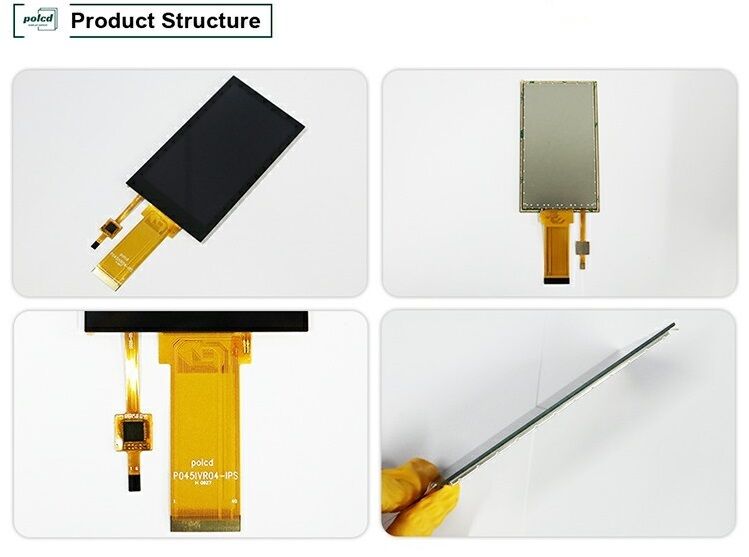 Polcd 4.5 Inch TFT 480 * 854 Çözüm Kontrast oranı 1200: 1 RGB Arayüz IPS Dokunmatik Ekran LCD Modülleri