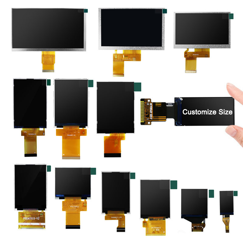 Polcd 80x160 Piksel 0.96 Tft Ekran 1.5mm TFT LCD Modül 400 Nit