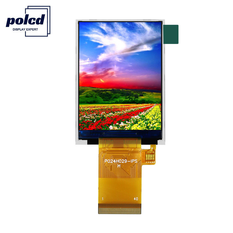 Polcd ST7789V MCU 8 Bit Lcd Ekran Ticari için 2.4 İnç IPS TFT Ekran