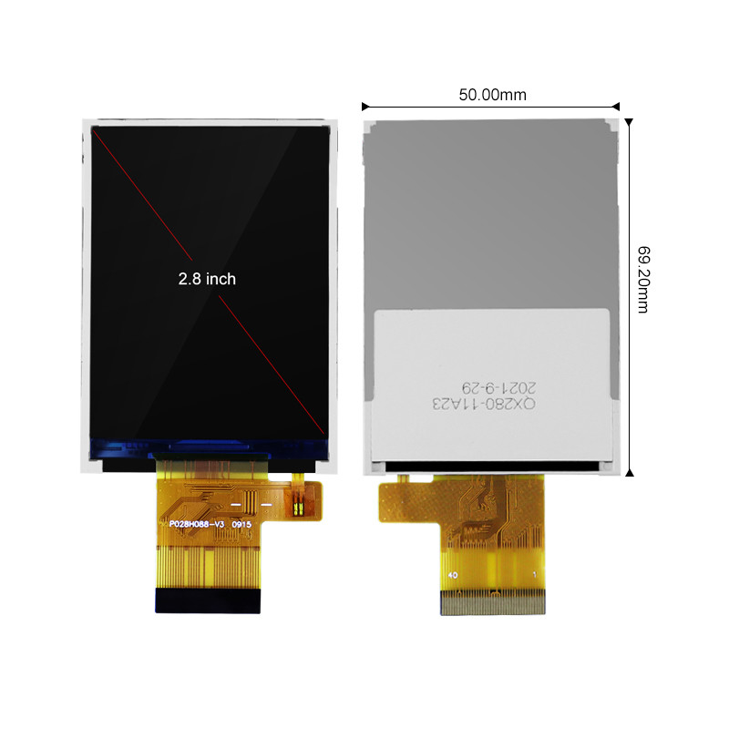 Raspberry Pi için Polcd 2.8 İnç Dokunmatik Ekran ST7789V Tft 240x320 16 Bit 300 Nit