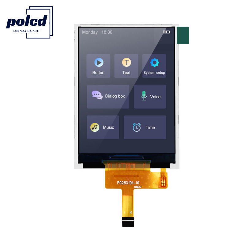 Polcd RoHS 2,8 İnç LCD Ekran 300cd/M Yüksek Parlaklıklı LCD Monitör