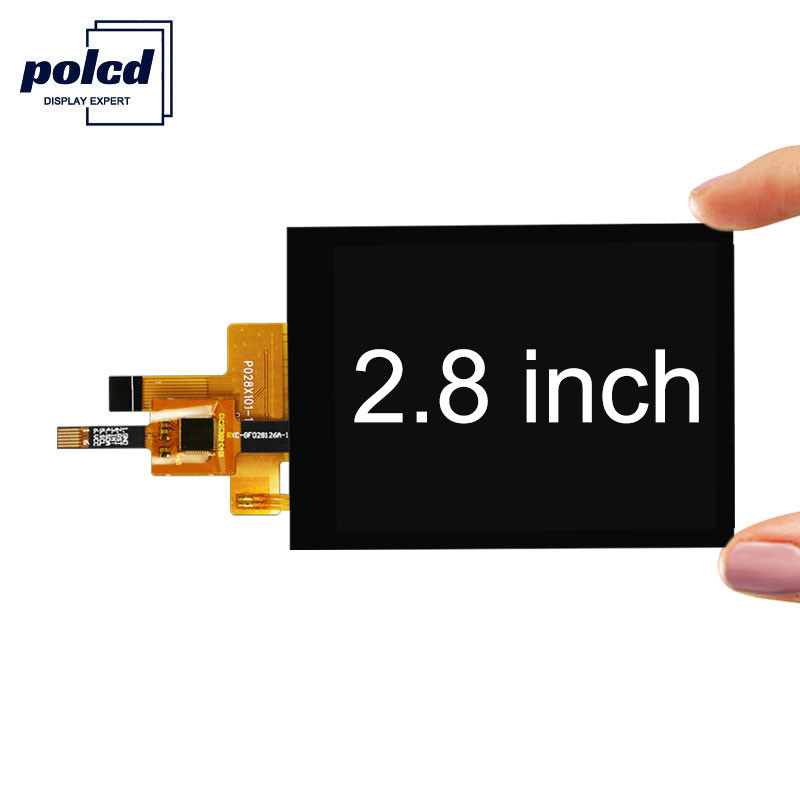 Polcd 300 Nit TFT Kapasitif Dokunmatik Ekran RoHS 2.8 İnç Tft Dokunmatik Kalkan