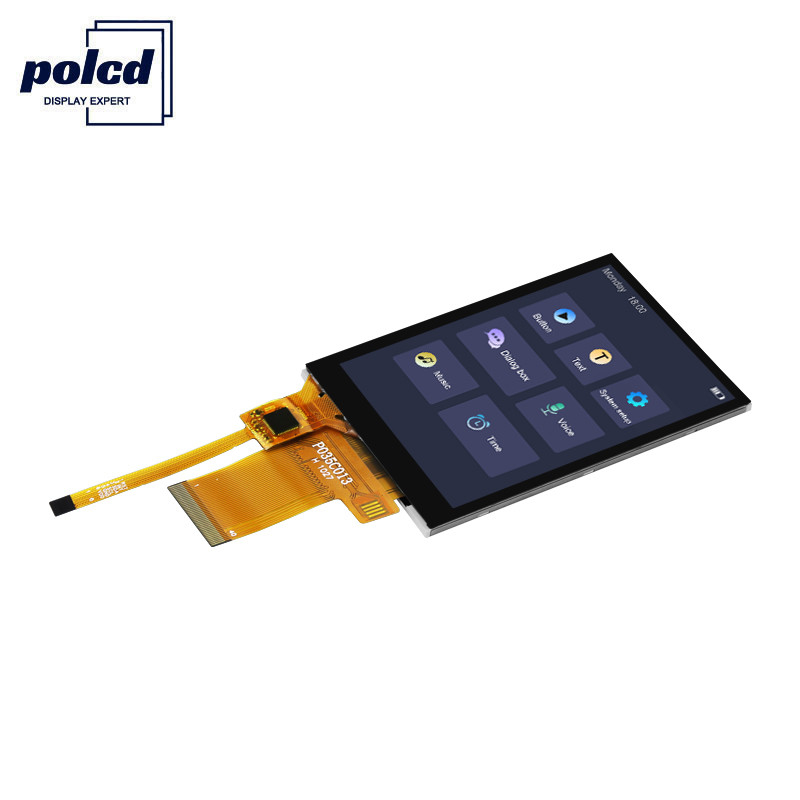Polcd 450 Parlaklık Tft Kapasitif 8080 MCU 3.5 İnç Tft Lcd Dokunmatik Ekran