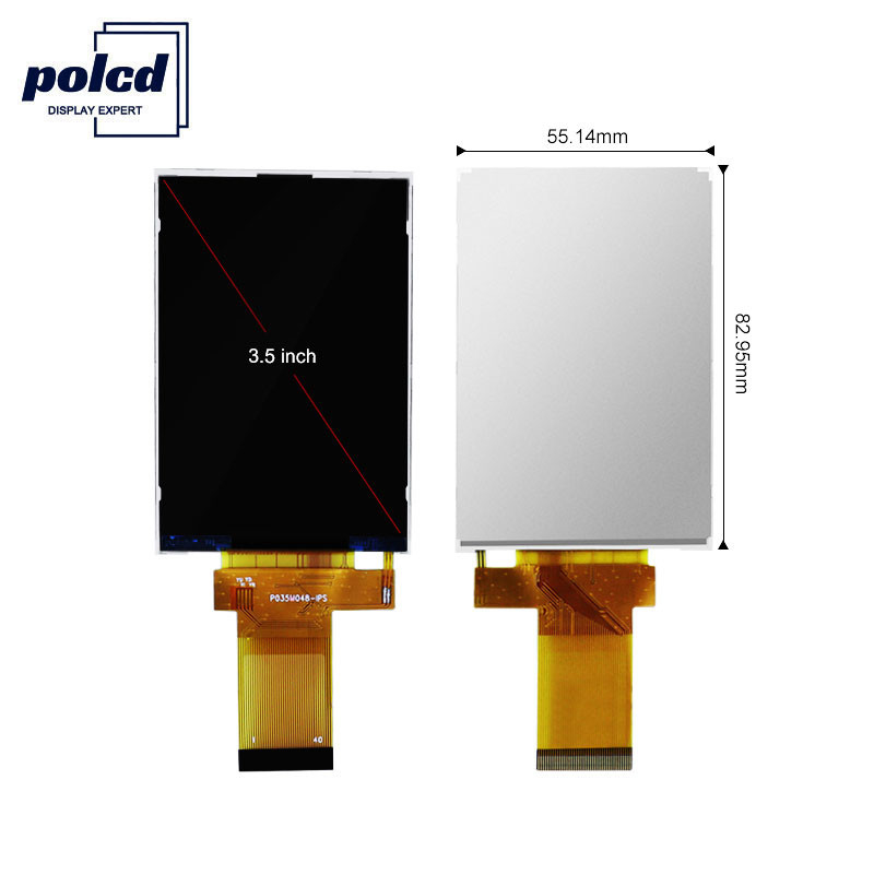 Polcd 350 Nit 800X480 5 İnç Ips Ekran 18 BIT RGB Ips Tft Ekran 153*153 Um
