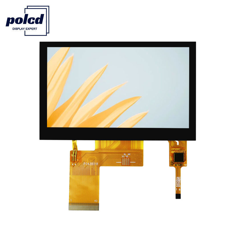 Polcd Pixel 800x480 Tft Kapasitif Dokunmatik RGB 24 Bit 4.3 Tft Lcd Dokunmatik Ekran