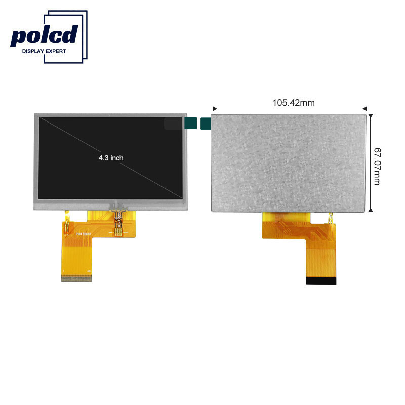 Polcd 800X480 Lcd Tft 4.3 İnç 280 Q38 Nit Raspberry Pi Dokunmatik Ekran