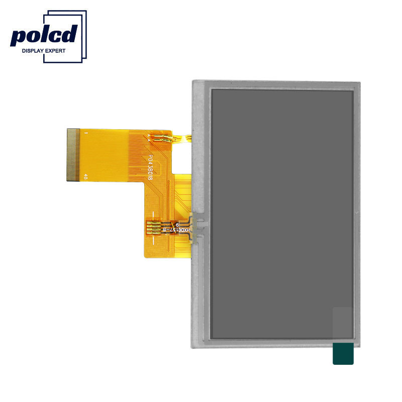 Polcd Parlaklık 300 4.3 İnç Tft Lcd Ekran 800X480 TFT Dirençli Dokunmatik Ekran