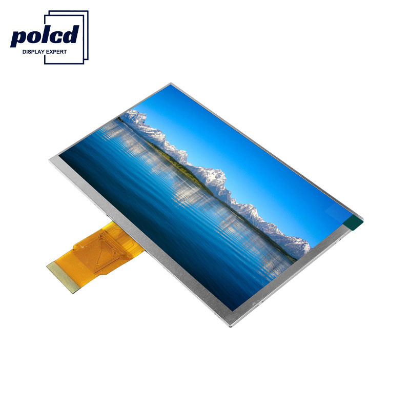 Polcd ISO9001 300 Nits 7 İnç Dokunmatik Tft Lcd RGB 24 Bit 800x480 Lcd Ekran
