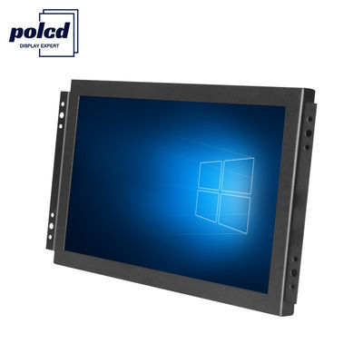 Polcd TFT LCD Ekran 10.1 İnç Endüstriyel Dokunmatik Ekranlı Monitör Yüksek Parlaklık IP65 Siyah