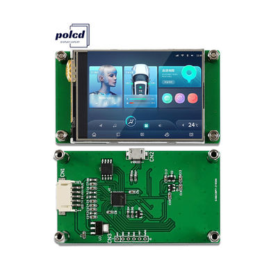 Polcd 2.4 Inch Tft LCD Modülü 240*320 Hmi Uart Port Akıllı LCD Ekranı Endüstriyel Direniş Dokunmatik Ekranı