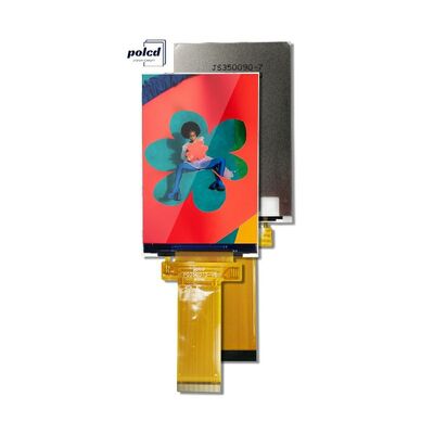 Polcd LCM fabrika 3.5 inç 320*480 Mcu Spi ara yüzü 300 nit TFT LCD Modülü Kapasitatif Dokunmatik Panel Ekranı