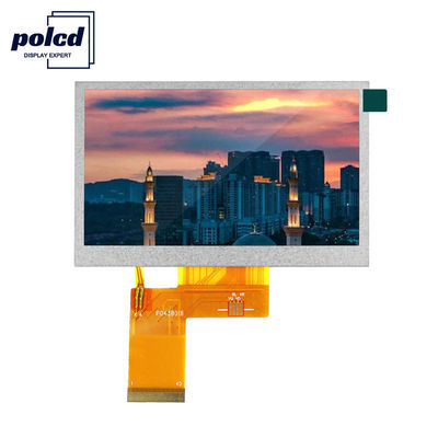 Polcd 24 Bit RGB Lcd 4.3 İnç 800x480 TFT LCD Ekran 53.86mm Endüstriyel