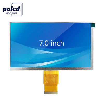 Polcd 300 Nit RoHS 7 İnç Tft Ekran 153.84mm Ekran Lcd Tft 6 Saat